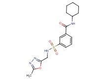 N-cyclohexyl-3-({[(5-methyl-1,3,4-oxadiazol-2-yl)methyl]amino}sulfonyl)benzamide