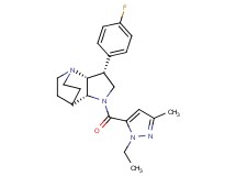 (3R*,3aR*,7aR*)-1-[(1-ethyl-3-methyl-1H-pyrazol-5-yl)carbonyl]-3-(4-fluorophenyl)octahydro-4,7-ethanopyrrolo[3,2-b]pyridine