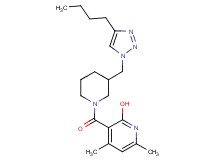 3-({3-[(4-butyl-1H-1,2,3-triazol-1-yl)methyl]-1-piperidinyl}carbonyl)-4,6-dimethyl-2-pyridinol