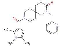 2-(pyridin-2-ylmethyl)-9-[(1,2,5-trimethyl-1H-pyrrol-3-yl)carbonyl]-2,9-diazaspiro[5.5]undecan-3-one