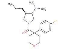 (3S*,4R*)-1-{[4-(4-fluorophenyl)tetrahydro-2H-pyran-4-yl]carbonyl}-N,N-dimethyl-4-propyl-3-pyrrolidinamine