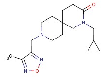 2-(cyclopropylmethyl)-9-[(4-methyl-1,2,5-oxadiazol-3-yl)methyl]-2,9-diazaspiro[5.5]undecan-3-one