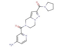 2-{[2-(pyrrolidin-1-ylcarbonyl)-6,7-dihydropyrazolo[1,5-a]pyrazin-5(4H)-yl]carbonyl}pyridin-4-amine