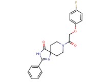 8-[(4-fluorophenoxy)acetyl]-2-phenyl-1,3,8-triazaspiro[4.5]dec-1-en-4-one