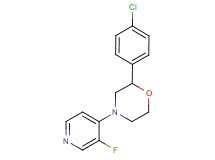 2-(4-chlorophenyl)-4-(3-fluoropyridin-4-yl)morpholine