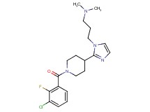 (3-{2-[1-(3-chloro-2-fluorobenzoyl)piperidin-4-yl]-1H-imidazol-1-yl}propyl)dimethylamine