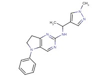 N-[1-(1-methyl-1H-pyrazol-4-yl)ethyl]-5-phenyl-6,7-dihydro-5H-pyrrolo[3,2-d]pyrimidin-2-amine