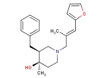 (3S*,4R*)-3-benzyl-1-[(2E)-3-(2-furyl)-2-methylprop-2-en-1-yl]-4-methylpiperidin-4-ol