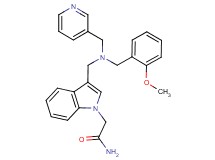2-(3-{[(2-methoxybenzyl)(pyridin-3-ylmethyl)amino]methyl}-1H-indol-1-yl)acetamide