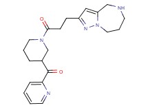 2-pyridinyl{1-[3-(5,6,7,8-tetrahydro-4H-pyrazolo[1,5-a][1,4]diazepin-2-yl)propanoyl]-3-piperidinyl}methanone hydrochloride