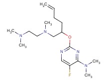 N-(2-{[4-(dimethylamino)-5-fluoropyrimidin-2-yl]oxy}hex-5-en-1-yl)-N,N',N'-trimethylethane-1,2-diamine
