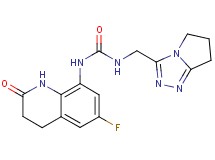 N-(6,7-dihydro-5H-pyrrolo[2,1-c][1,2,4]triazol-3-ylmethyl)-N'-(6-fluoro-2-oxo-1,2,3,4-tetrahydroquinolin-8-yl)urea