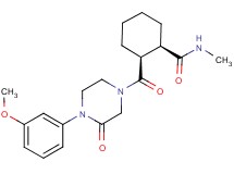 (1R*,2S*)-2-{[4-(3-methoxyphenyl)-3-oxo-1-piperazinyl]carbonyl}-N-methylcyclohexanecarboxamide