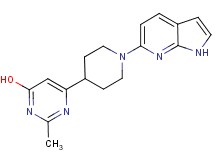 2-methyl-6-[1-(1H-pyrrolo[2,3-b]pyridin-6-yl)piperidin-4-yl]pyrimidin-4-ol