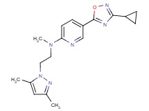 5-(3-cyclopropyl-1,2,4-oxadiazol-5-yl)-N-[2-(3,5-dimethyl-1H-pyrazol-1-yl)ethyl]-N-methyl-2-pyridinamine