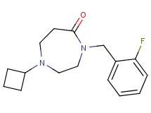 1-cyclobutyl-4-(2-fluorobenzyl)-1,4-diazepan-5-one