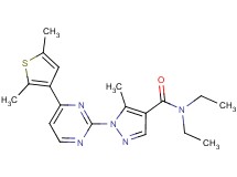 1-[4-(2,5-dimethyl-3-thienyl)-2-pyrimidinyl]-N,N-diethyl-5-methyl-1H-pyrazole-4-carboxamide