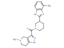 5-methyl-3-{[3-(4-methyl-1H-benzimidazol-2-yl)-1-piperidinyl]carbonyl}-4,5,6,7-tetrahydro-1H-pyrazolo[4,3-c]pyridine