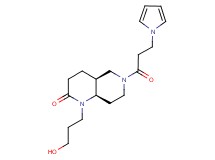 (4aS*,8aR*)-1-(3-hydroxypropyl)-6-[3-(1H-pyrrol-1-yl)propanoyl]octahydro-1,6-naphthyridin-2(1H)-one