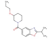 2-isopropyl-5-[(3-propoxy-1-piperidinyl)carbonyl]-1,3-benzoxazole
