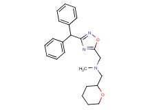 1-[3-(diphenylmethyl)-1,2,4-oxadiazol-5-yl]-N-methyl-N-(tetrahydro-2H-pyran-2-ylmethyl)methanamine