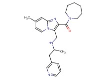 N-{[2-(1-azepanylcarbonyl)-7-methylimidazo[1,2-a]pyridin-3-yl]methyl}-1-(3-pyridinyl)-2-propanamine