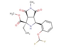 methyl (1R*,3S*,3aR*,6aS*)-3-[2-(difluoromethoxy)phenyl]-1-ethyl-5-methyl-4,6-dioxooctahydropyrrolo[3,4-c]pyrrole-1-carboxylate