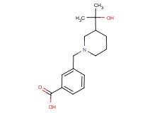 3-{[3-(1-hydroxy-1-methylethyl)piperidin-1-yl]methyl}benzoic acid