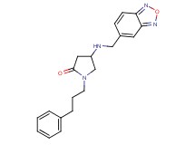 4-[(2,1,3-benzoxadiazol-5-ylmethyl)amino]-1-(3-phenylpropyl)-2-pyrrolidinone