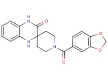 1-(1,3-benzodioxol-5-ylcarbonyl)-1',4'-dihydro-3'H-spiro[piperidine-4,2'-quinoxalin]-3'-one
