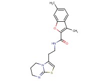 N-[2-(6,7-dihydro-5H-[1,3]thiazolo[3,2-a]pyrimidin-3-yl)ethyl]-3,6-dimethyl-1-benzofuran-2-carboxamide