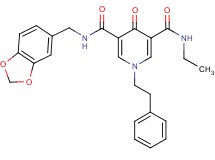 N-(1,3-benzodioxol-5-ylmethyl)-N'-ethyl-4-oxo-1-(2-phenylethyl)-1,4-dihydro-3,5-pyridinedicarboxamide