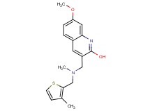 7-methoxy-3-({methyl[(3-methyl-2-thienyl)methyl]amino}methyl)-2-quinolinol