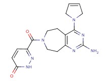 6-{[2-amino-4-(2,5-dihydro-1H-pyrrol-1-yl)-5,6,8,9-tetrahydro-7H-pyrimido[4,5-d]azepin-7-yl]carbonyl}pyridazin-3(2H)-one