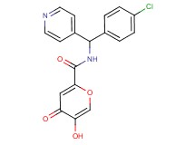 N-[(4-chlorophenyl)(pyridin-4-yl)methyl]-5-hydroxy-4-oxo-4H-pyran-2-carboxamide