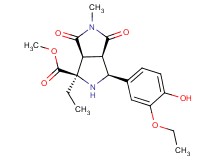 methyl (1R*,3S*,3aR*,6aS*)-3-(3-ethoxy-4-hydroxyphenyl)-1-ethyl-5-methyl-4,6-dioxooctahydropyrrolo[3,4-c]pyrrole-1-carboxylate
