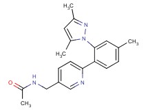 N-({6-[2-(3,5-dimethyl-1H-pyrazol-1-yl)-4-methylphenyl]pyridin-3-yl}methyl)acetamide