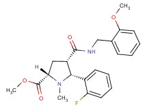 methyl (2S*,4S*,5R*)-5-(2-fluorophenyl)-4-{[(2-methoxybenzyl)amino]carbonyl}-1-methyl-2-pyrrolidinecarboxylate