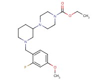 ethyl 4-[1-(2-fluoro-4-methoxybenzyl)-3-piperidinyl]-1-piperazinecarboxylate