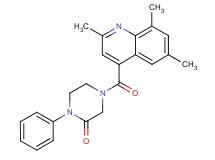 1-phenyl-4-[(2,6,8-trimethyl-4-quinolinyl)carbonyl]-2-piperazinone