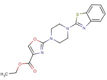 ethyl 2-[4-(1,3-benzothiazol-2-yl)-1-piperazinyl]-1,3-oxazole-4-carboxylate