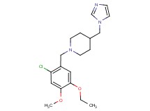 1-(2-chloro-5-ethoxy-4-methoxybenzyl)-4-(1H-imidazol-1-ylmethyl)piperidine