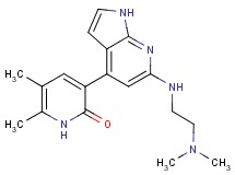 3-(6-{[2-(dimethylamino)ethyl]amino}-1H-pyrrolo[2,3-b]pyridin-4-yl)-5,6-dimethylpyridin-2(1H)-one