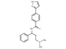 N-[3-(dimethylamino)-1-phenylpropyl]-4-(1H-pyrazol-3-yl)benzamide
