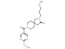 2-(3-methoxypropyl)-8-{[2-(methylthio)-5-pyrimidinyl]carbonyl}-2,8-diazaspiro[4.5]decan-3-one