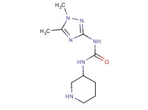 N-(1,5-dimethyl-1H-1,2,4-triazol-3-yl)-N'-3-piperidinylurea bis(trifluoroacetate)