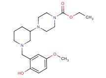 ethyl 4-[1-(2-hydroxy-5-methoxybenzyl)-3-piperidinyl]-1-piperazinecarboxylate