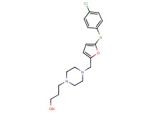 3-[4-({5-[(4-chlorophenyl)thio]-2-furyl}methyl)piperazin-1-yl]propan-1-ol