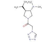 (3S*,4R*)-4-isopropyl-N,N-dimethyl-1-(1H-tetrazol-1-ylacetyl)-3-pyrrolidinamine