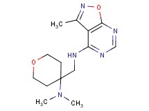 N-{[4-(dimethylamino)tetrahydro-2H-pyran-4-yl]methyl}-3-methylisoxazolo[5,4-d]pyrimidin-4-amine